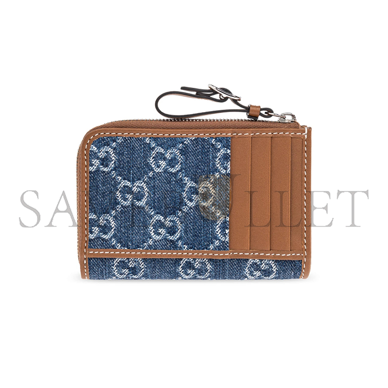 Gvc*1 gg emblem zip card case 821804 (13*8.5*3cm)